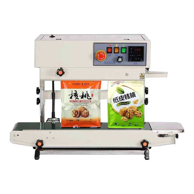 Machine de scellage de film automatique continue FR-770 machine d'emballage alimentaire de scelleur de bord de sac de papier d'aluminium 220 V/110 V