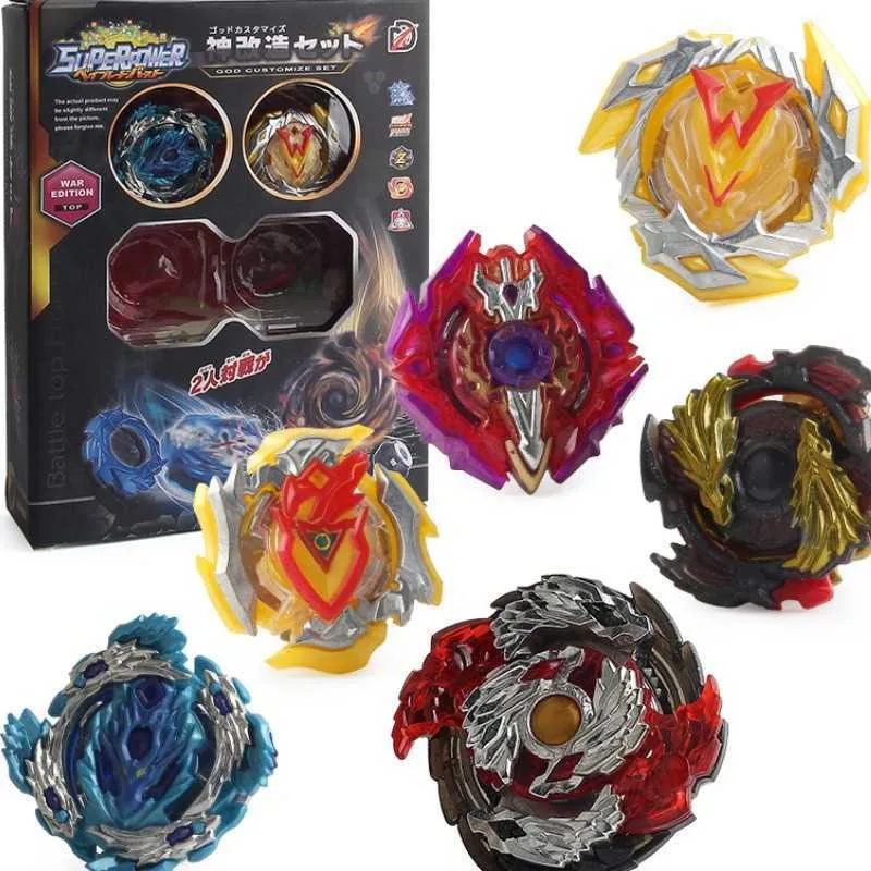 Bayblades Giocattolo in metallo di alta qualità Evolution Gyro Boxed XD168-14 Giocattolo per bambini fai da te con Launcher Arena YH2054 X0528