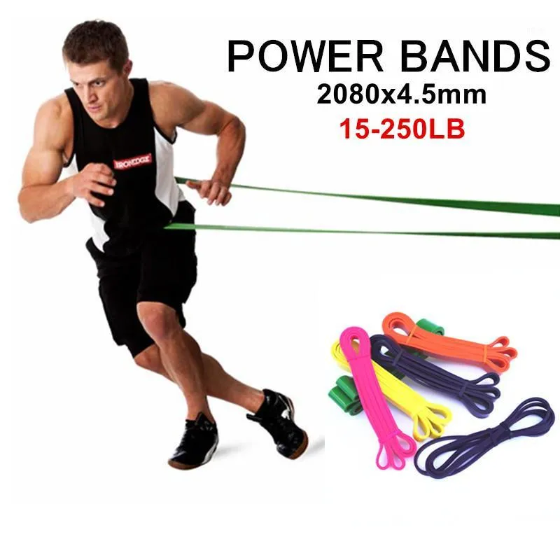 Resistance Bands Natural Latex Pull Up Physio Fitness CrossFit Loop Rubber Band Bodybulding Yoga ￖvning 208CM1