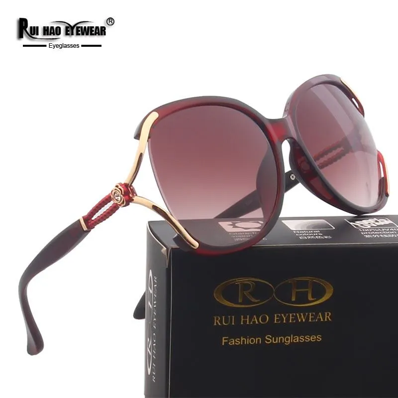 Occhiali da sole Rui Hao Eyewear Fashion Women Occhiali da sole Design Win Red Brand Shopping all'aperto