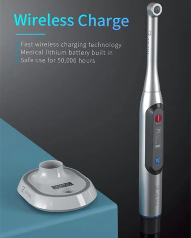 Wide Spectrum Cordless Dental Curing Light With Light Meter