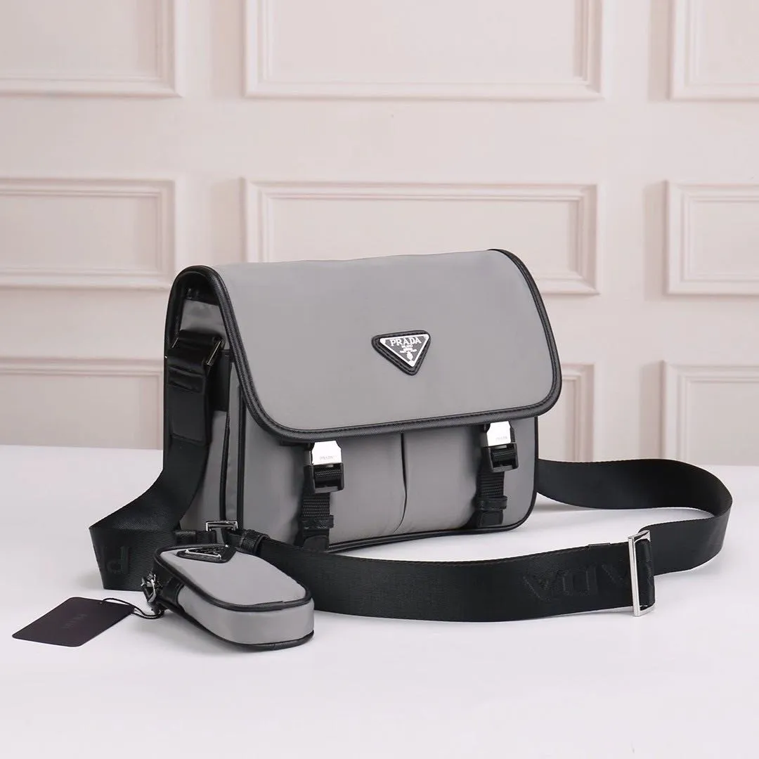 Buy Prada Black Logo Crossbody Bag in Saffiano Leather for Men in Saudi |  Ounass