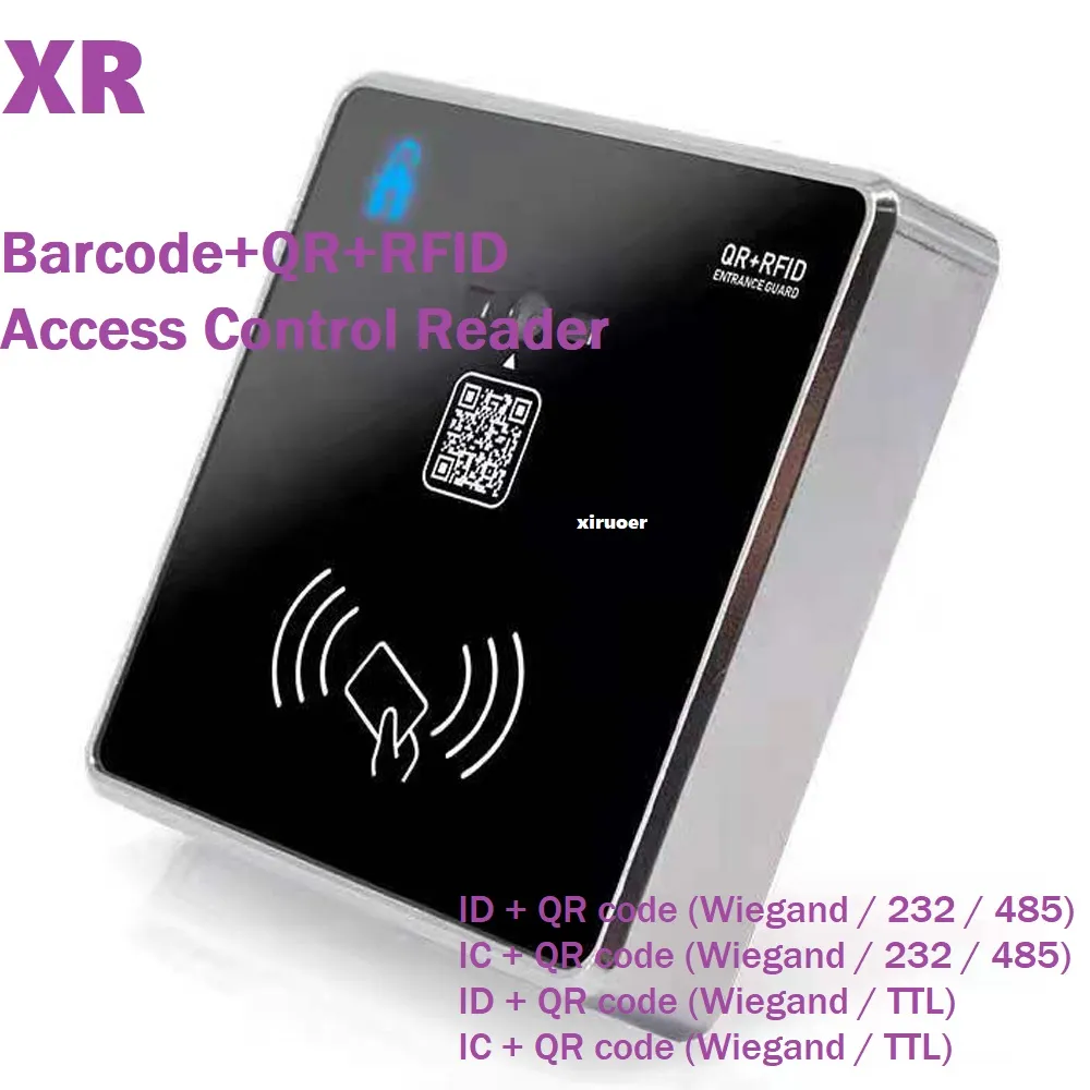 Xiruoer-2sets R36 رمز الاستجابة السريعة + RFID قارئ التحكم في الوصول معدل التعرف على ارتفاع معدل ويندوز ونظام لينكس 125 كيلو هرتز قارئ التحكم في الوصول 13.56 ميجا هرتز قارئ بطاقة