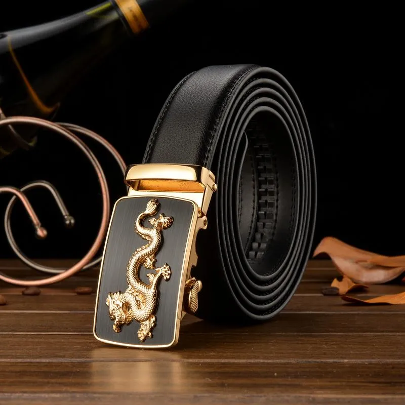 Cinture Cintura di marca da uomo di alta qualità in vera pelle di lusso per uomo Streetwear Cinturino da uomo in metallo con fibbia automatica 160 cm 150 cm