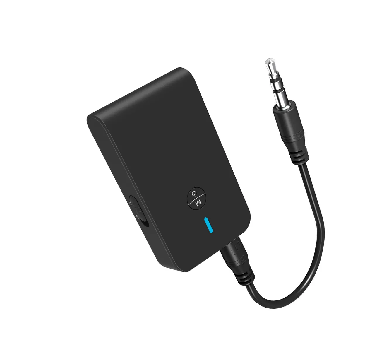 BT- 6 2 EN 1 Bluetooth 5.0 Émetteur Récepteur Audio Sans Fil 3.5mm Jack Adaptateur Aux