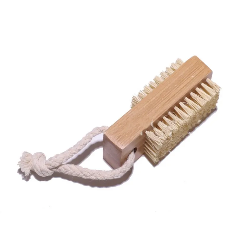 Groothandel Houten Sisal Reinigingsborstels Bamboe Bristle Nail Borstel A216182