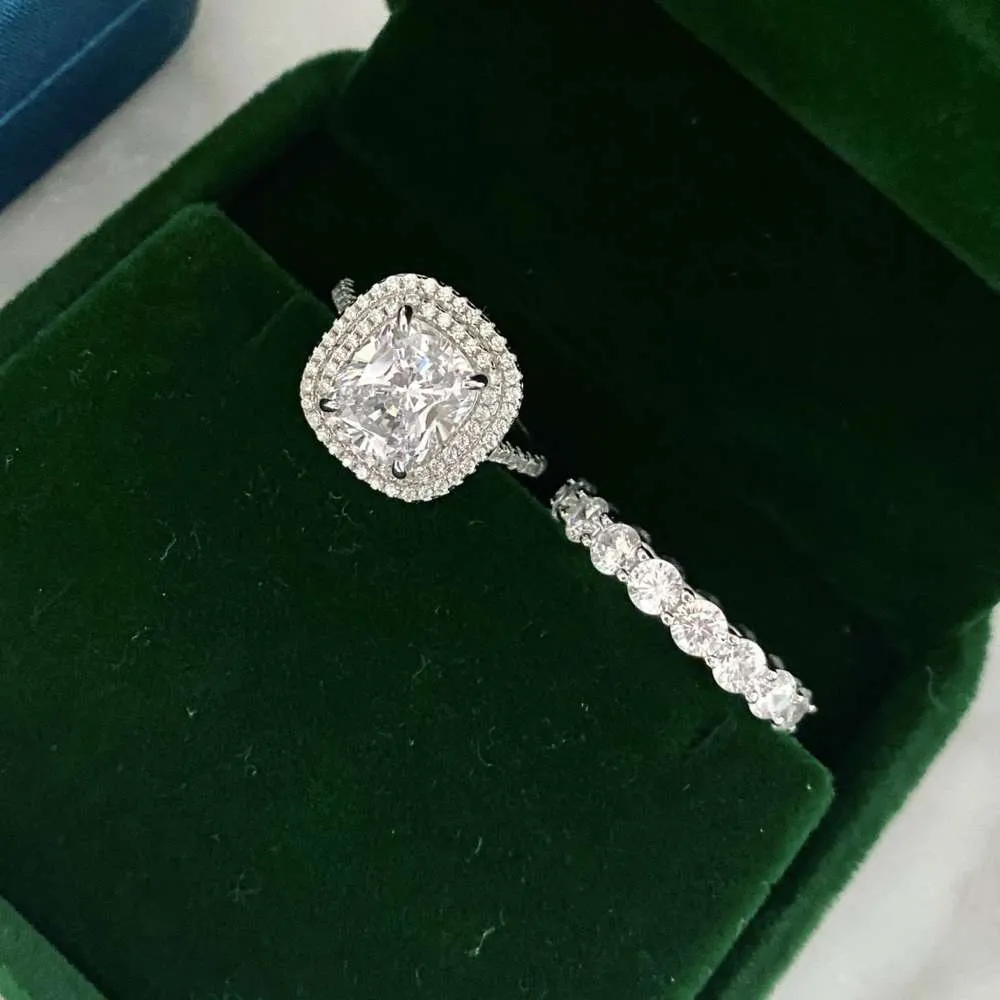 HBP shi pei jóias moda grupo luxo conjunto de pedra principal 8 * 9mm alto dedo de diamante de alto carbono riacho criativo