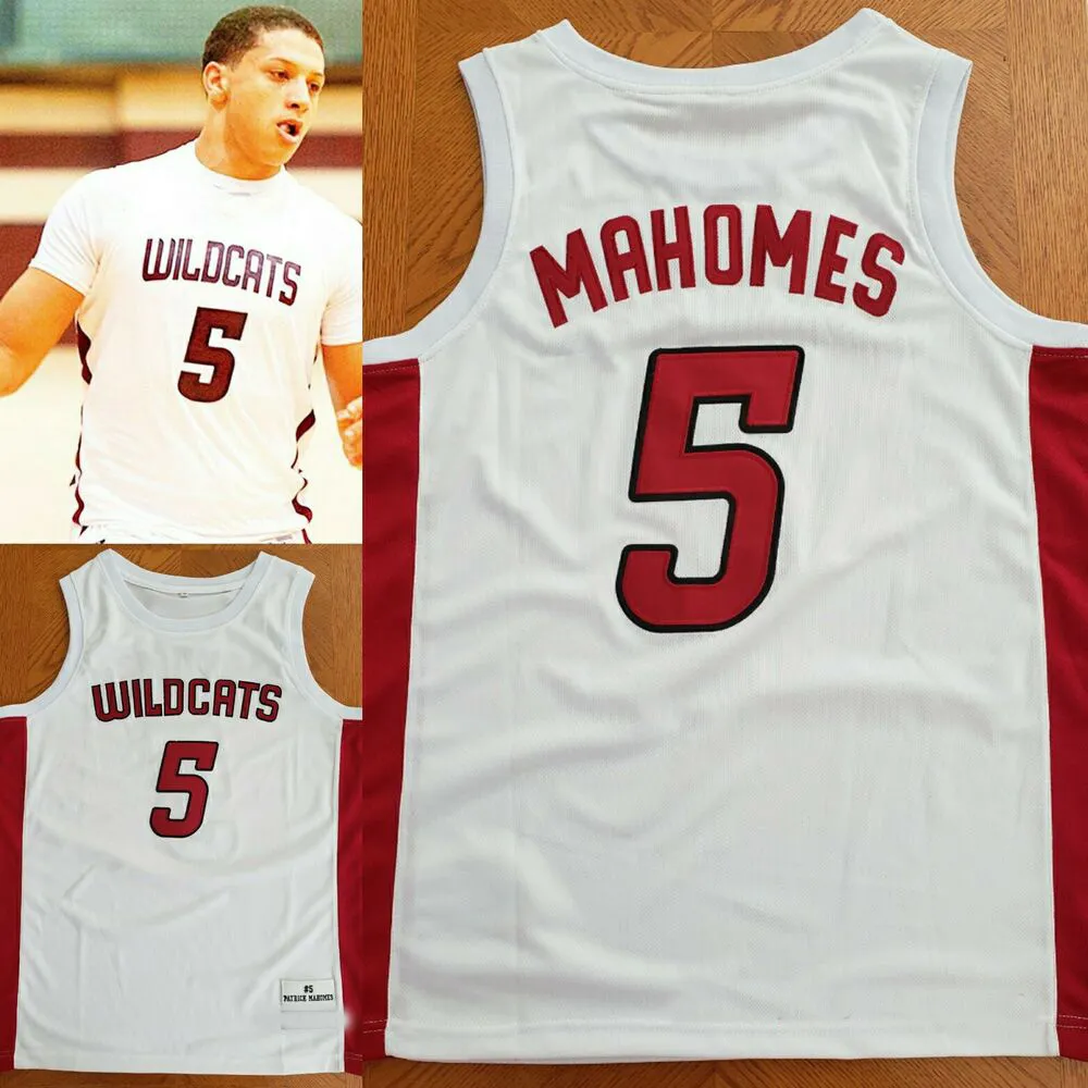 Patrick Mahomes Whitehouse High School Basketball Jersey Hommes Femmes Jeunes Numéro personnalisé Nom Maillots XS-6XL