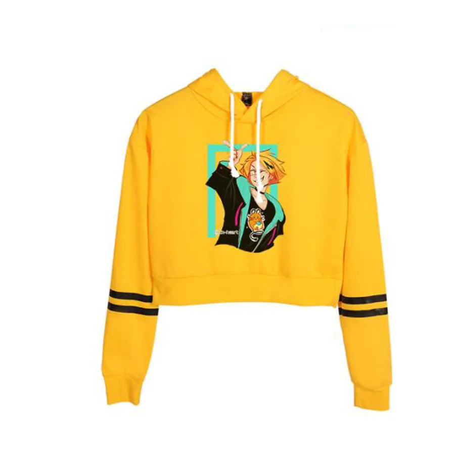 My hero academia cropped hoodie Clearance
