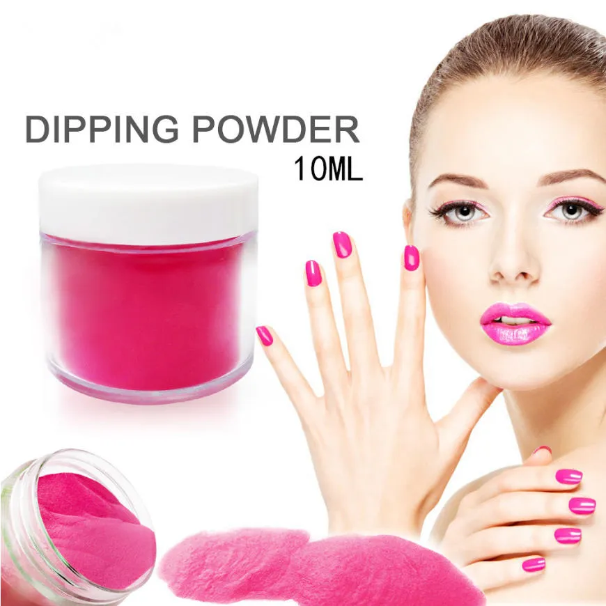 4 in 1 Bright Nude Pink Colors Dipping Tool Kits Set 10g/Box 16ml Base Top Coat Activator Dip Powders Nails Color