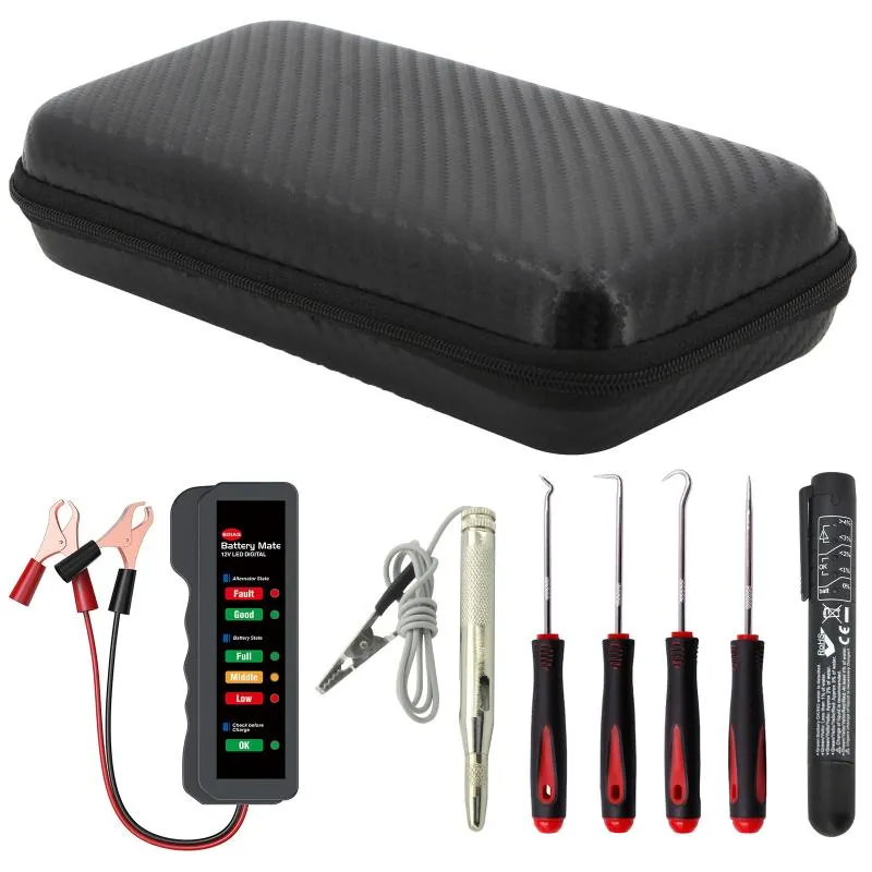 Outils de diagnostic voiture Auto véhicule joint d'huile tournevis ensemble joint torique extracteur extracteur lumière Circuit testeur lampe batterie Kit de liquide de frein