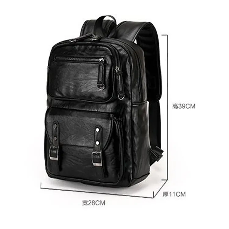 100 Real Leather MenS Backpacks ManS Casual Back Bag Genuine