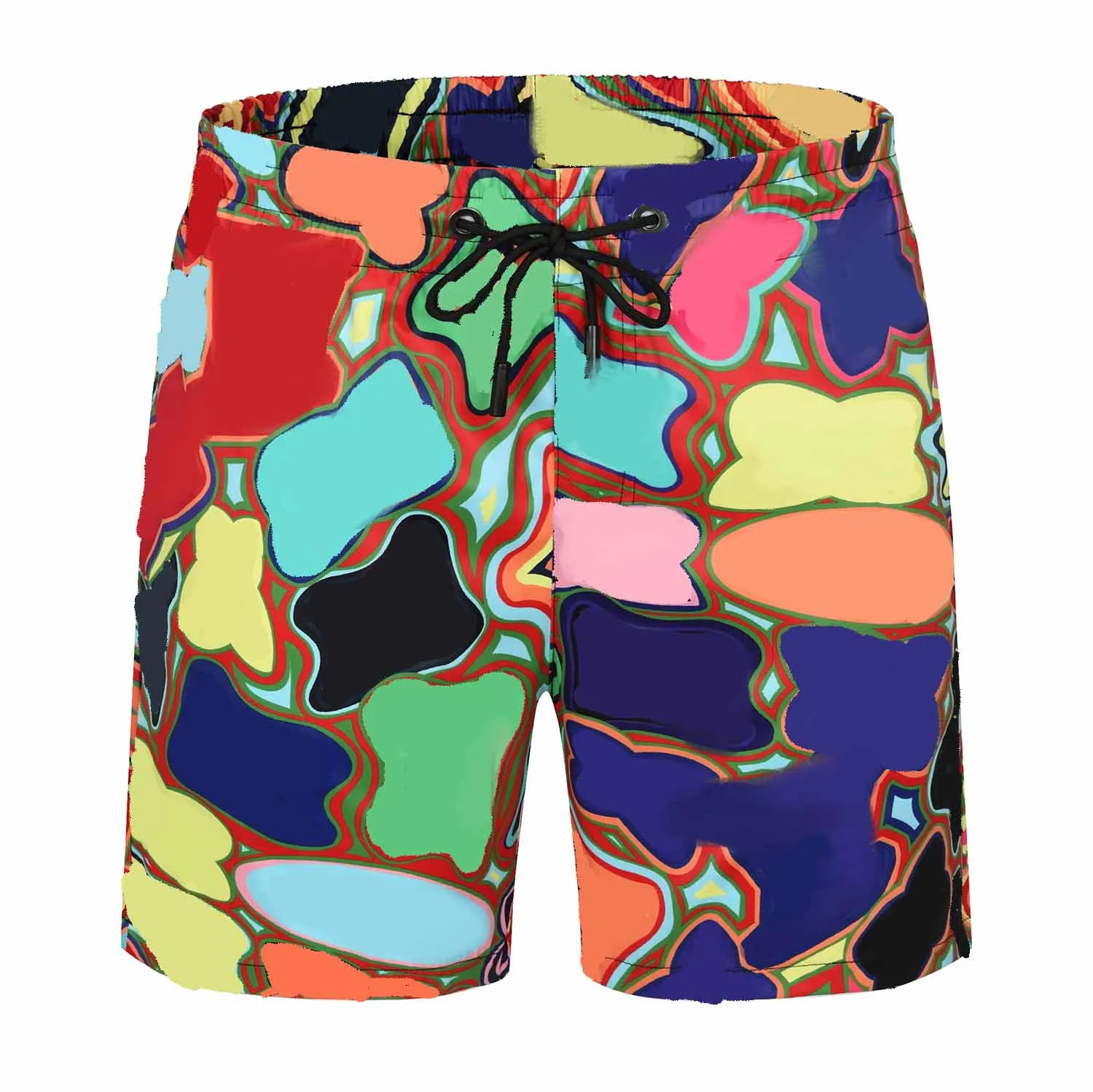 21 Sommer Männer Brett Shorts Kontrast Farbbrief Muster Fashion Ins Männer Badebekleidung trendy atmungsaktives Strandschwimm Shorts340a