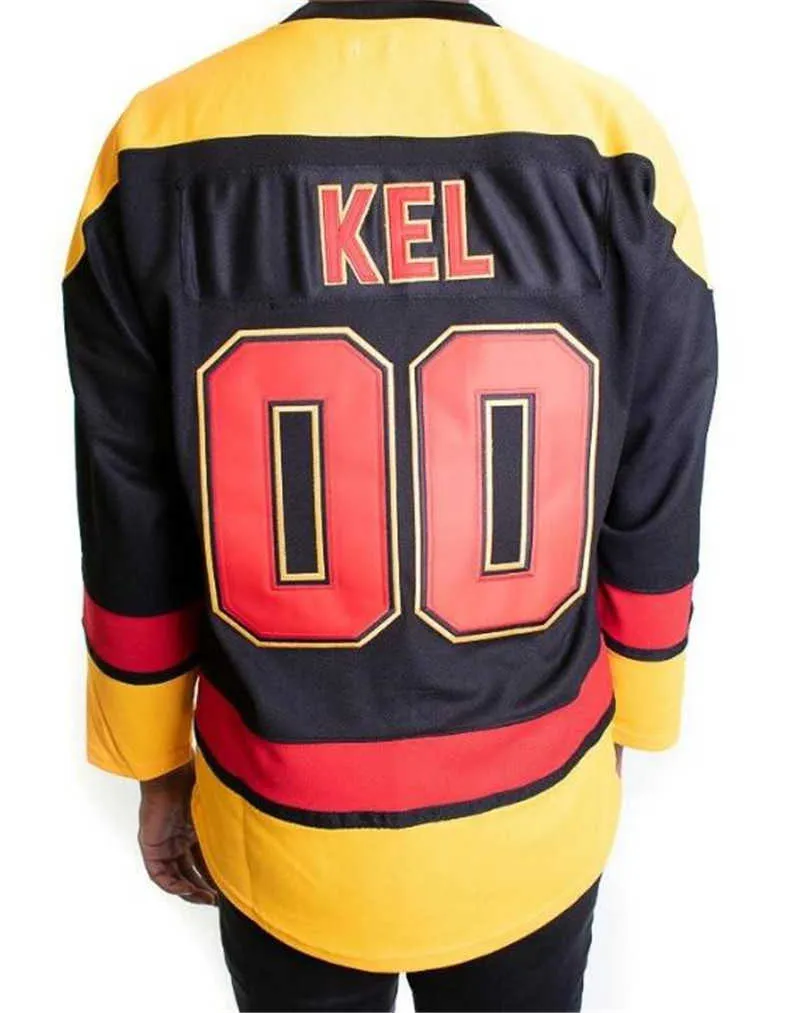 Movie Kel Mitchell 00 All That Jersey 100% Stitched ICE Hockey Jerseys Black