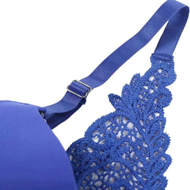 Bras Sexy Lingerie Front Fastening Plus Size Bra For Women 34 Cup Support  Push Up Underwire Embroidery Lace Brassiere BH Top5401283 From U1gx, $16.26