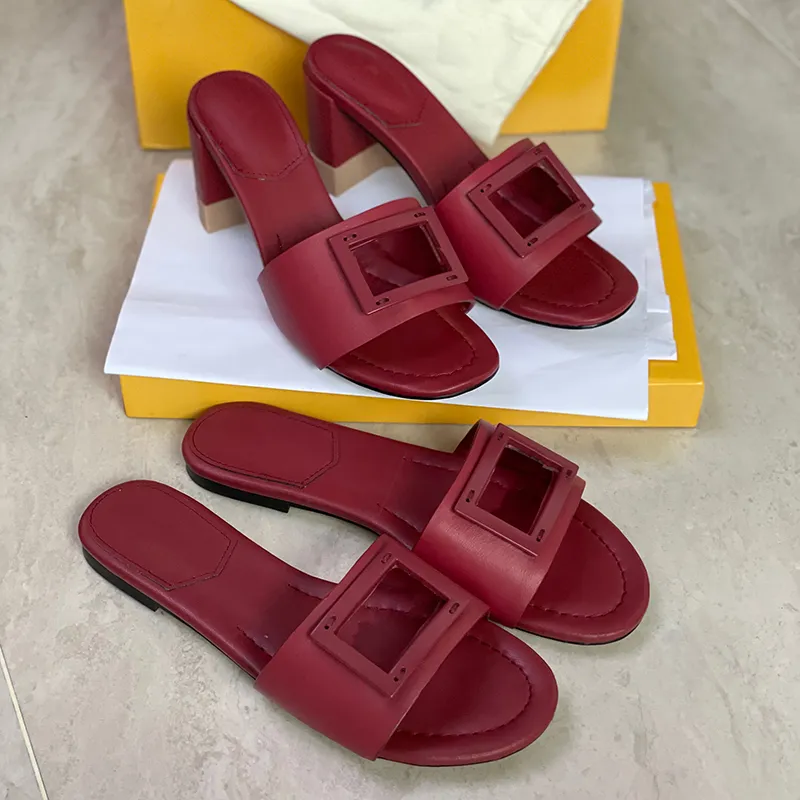 2022 Summer Womens Leather High Heel Ladies Flat Sandals With Wide Band  Letter Detailing And Box Fashionable Classics For Beach And Casual Wear  From Aific_shoes, $46.31