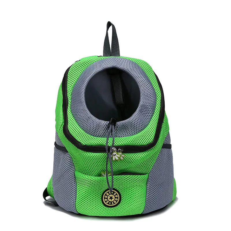 Accessoires de sac à dos pour chien Portable de voyage accessoires de transport respirant sac avant maille fournitures de tête