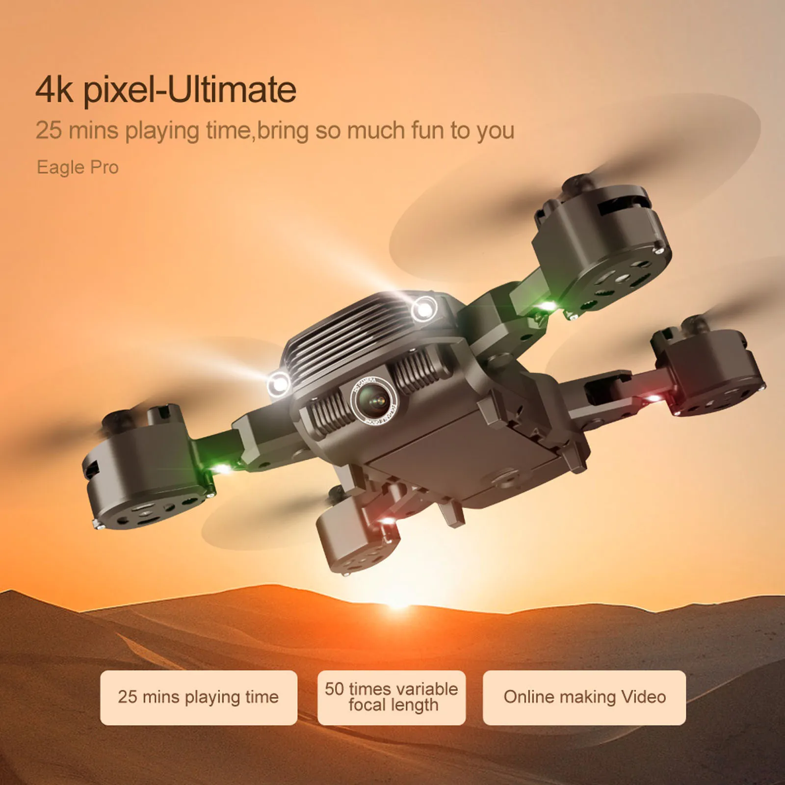 LSRCLS11 Drone 4k HD dual-lens four-axis RC remote control aircraft Professional Aerial Photography Brushless Motor Quadcopter