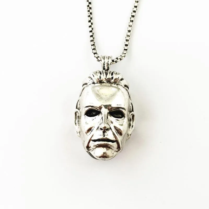 HBSWUI – collier Michael Myers, classique, émission de film d'horreur, bijoux en métal tendance de haute qualité, cadeaux pour femmes, filles et hommes, 2021