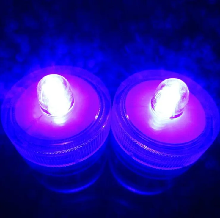 2021 Novos LED Submersíveis Luzes impermeáveis ​​do chá LED Candle Decoração Lâmpada subaquática Partido de casamento Indoor Iluminação para peixes Tank Pond