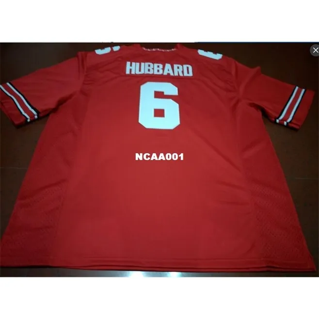 001 #6 Sam Hubbard Ohio State Buckeyes College Jersey bianco rosso nero Personalizzato S-4XLo personalizzato con qualsiasi nome o numero di maglia