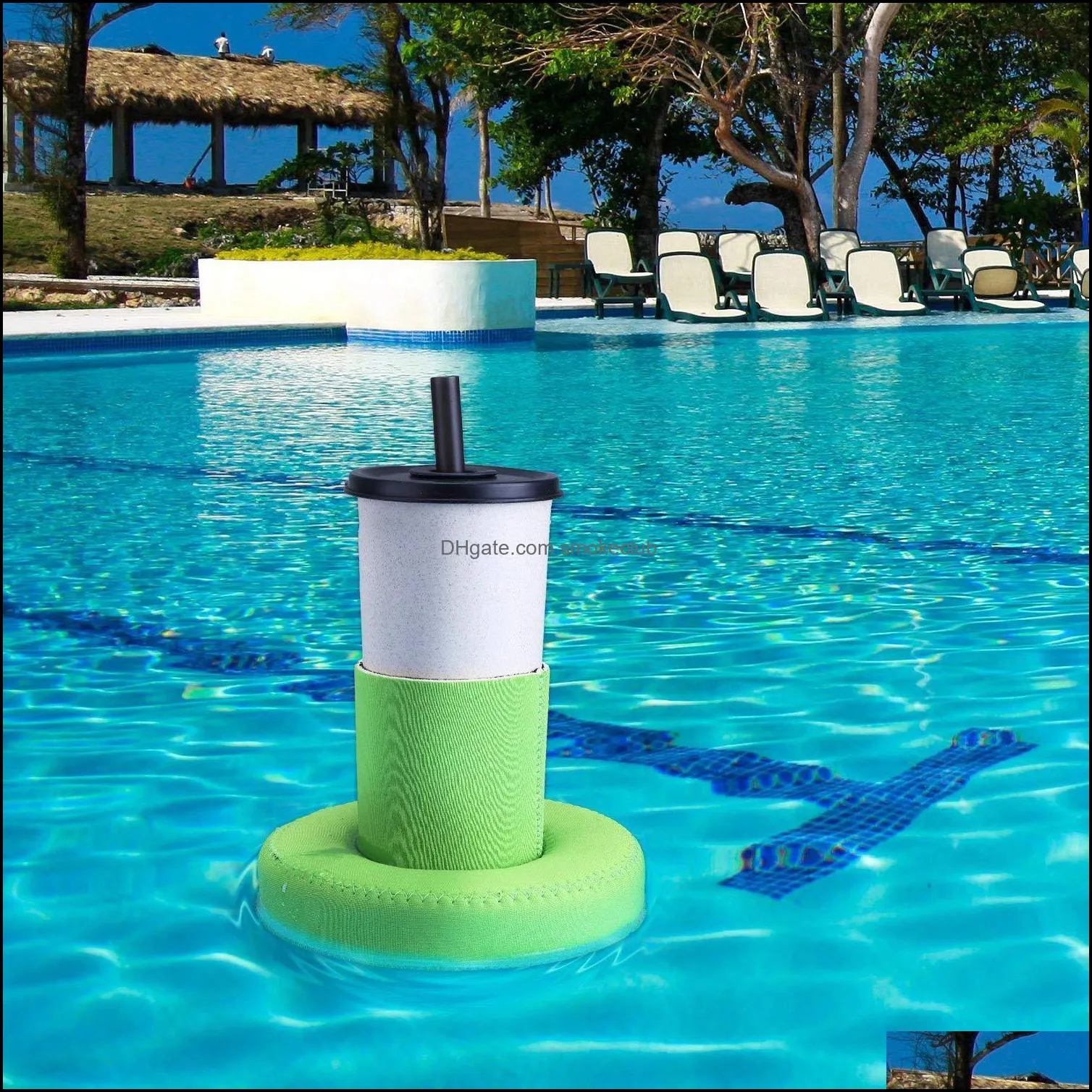 Waterproof Neoprene Beer Holder Storage Bags Stubby Floating Can Cooler Sleeve for Pool Party RRD6779