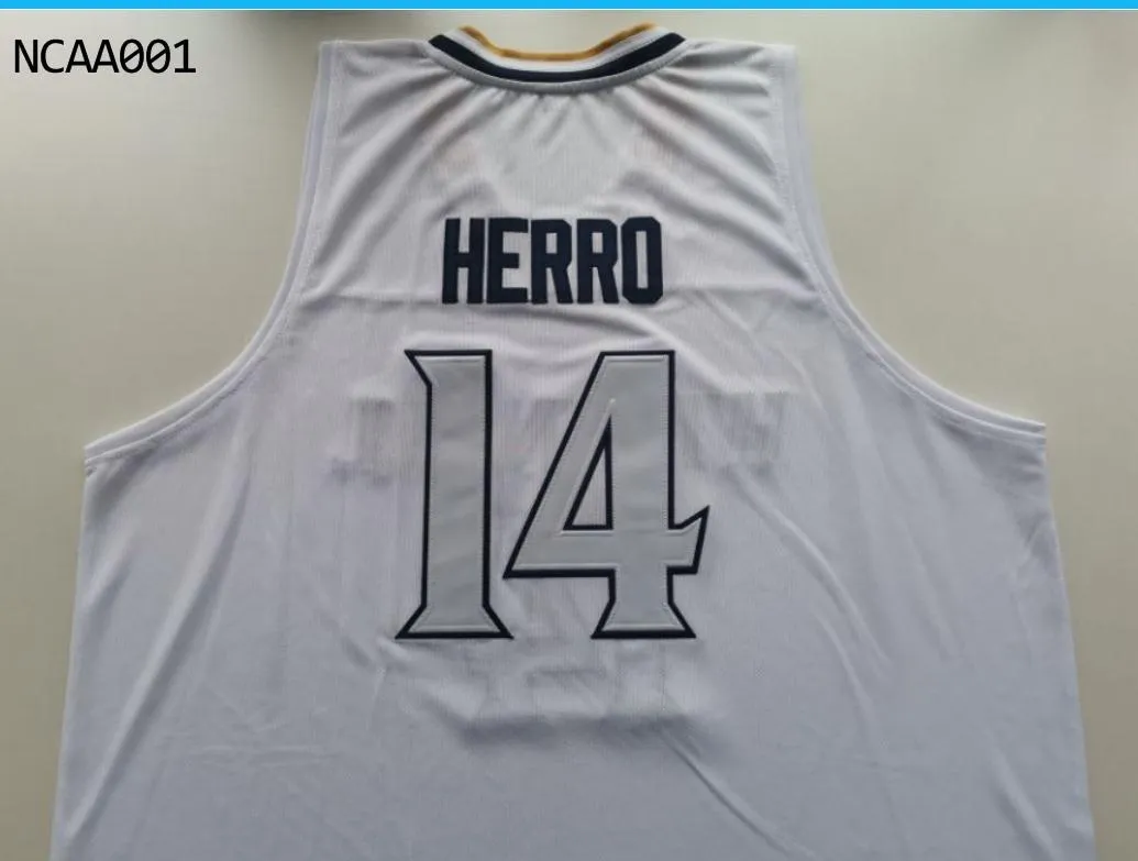 Nowy rzadki # 14 Tyler Herro High School Jersey Witnall Butler Nunn Kentucky Hero Koszykówka Jersey lub niestandardowa Jersey Number