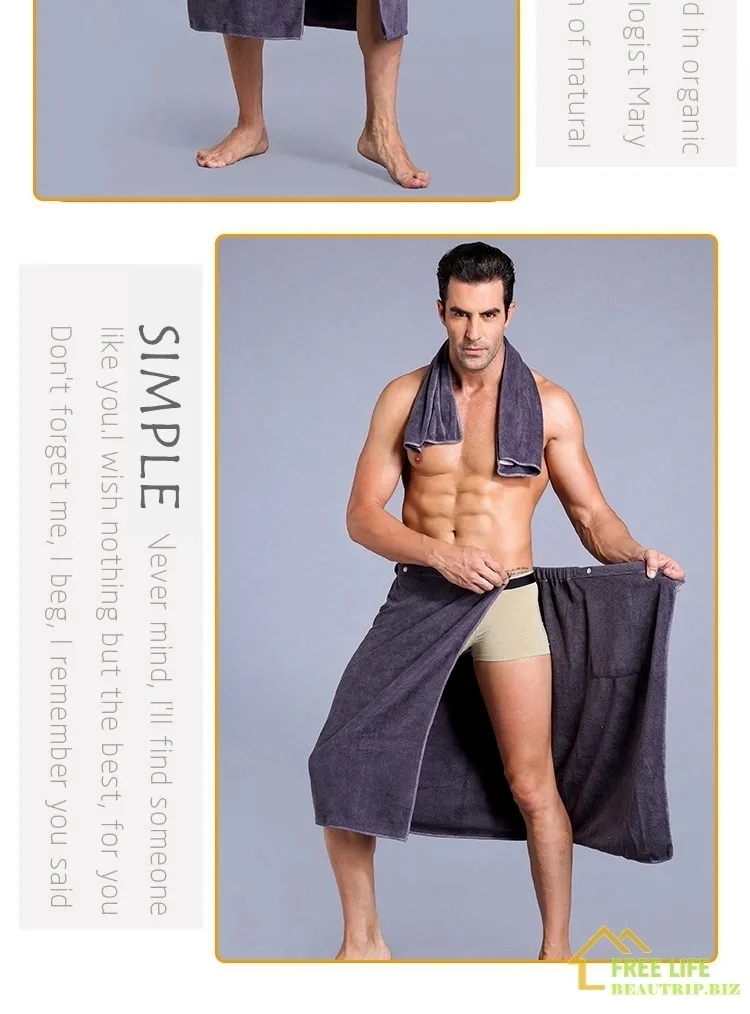 Men's bath wrap 2025 towel