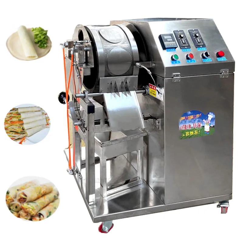 220v Automatic Crepe Tortilla Chapati Roti Machine Dumpling Skin Making