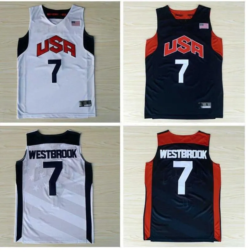 Retro Basketball 2012 Team USA Jersey Kevin 5 Durant 12 Harden 10