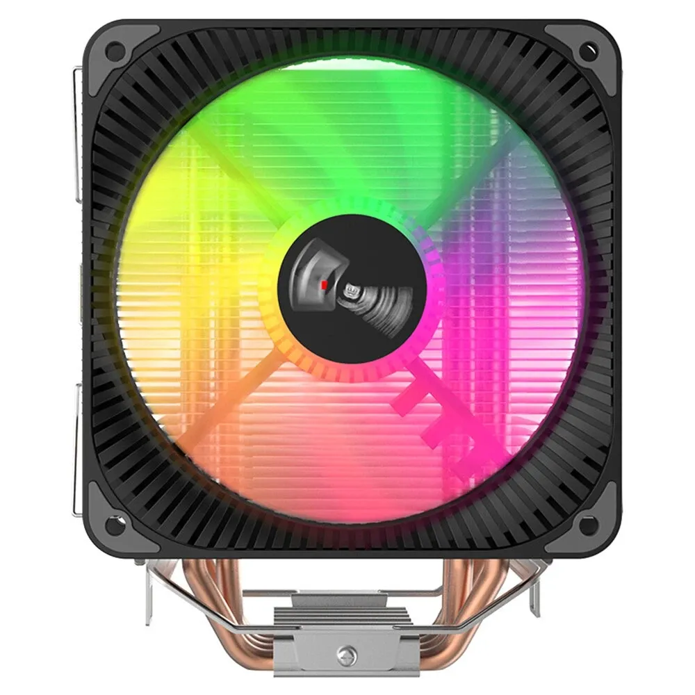 Lindo Zone 400S CPU COREL Tour de ventilateur Type 4 Cuivre Tuyaux thermiques de cuivre 12cm HeatSink La plupart des radiateurs utilisables Intel AMD