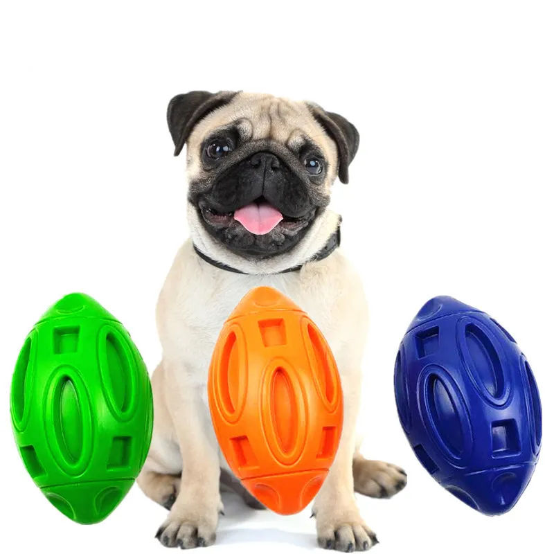 Durable Dog Squeaky Toys for Aggressive Chewers Almost Indestructible Interactive Toys Tough Dog Chew Toys Ball for Medium Large Breed Natur