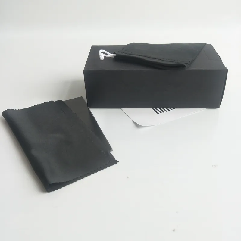 Marca Black Sunglasses Box Sporty Óculos Pacote de Alta Qualidade Eyewear Saco De Pano De Pano Acessórios