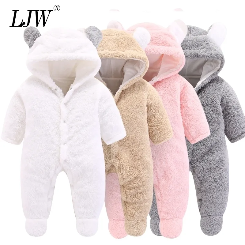 Tenue de filles automne hiver vêtements pour bébés vêtements de mode barboteuses épaisses en peluche pour filles combinaison nouveau-né bébé garçons vêtements en matériau doux