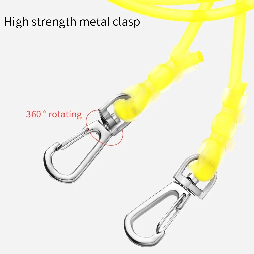 Solid Elastic Rubber Fishing Line Loop Knot Rope Retaining Thick