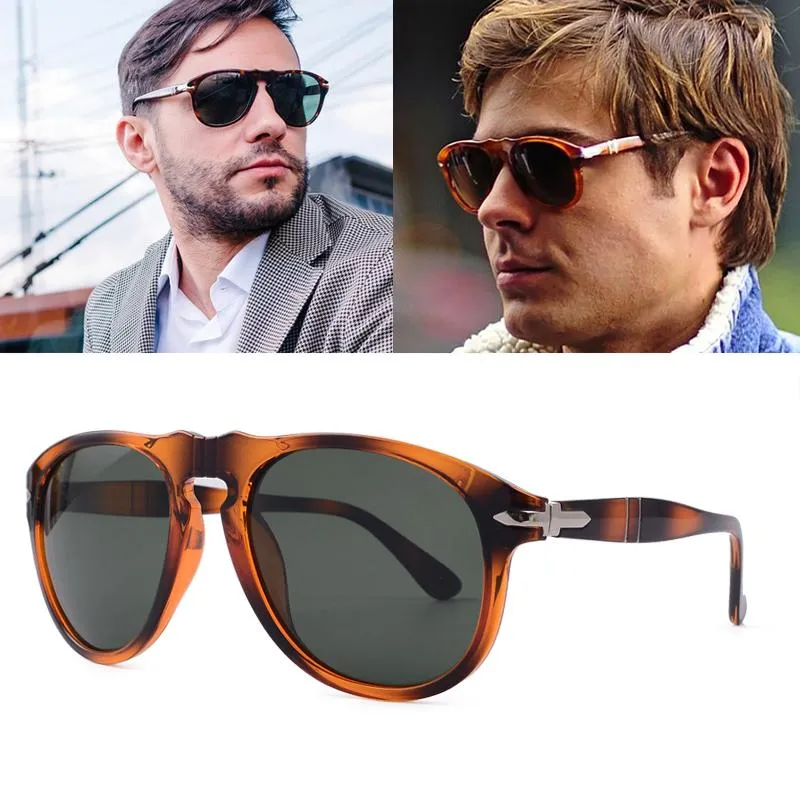 2021 Occhiali da sole polarizzati classici da pilota vintage Steve Style di lusso 007 Uomini che guidano occhiali da sole di design di marca Oculos 649