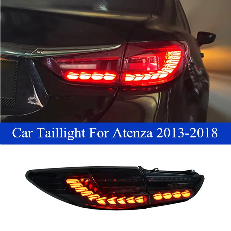 マツダ6 Atenza LEDテールライトリアのカースタイリングテールライトアセンブリブレーキ+ターンシグナルランプ2013-2018
