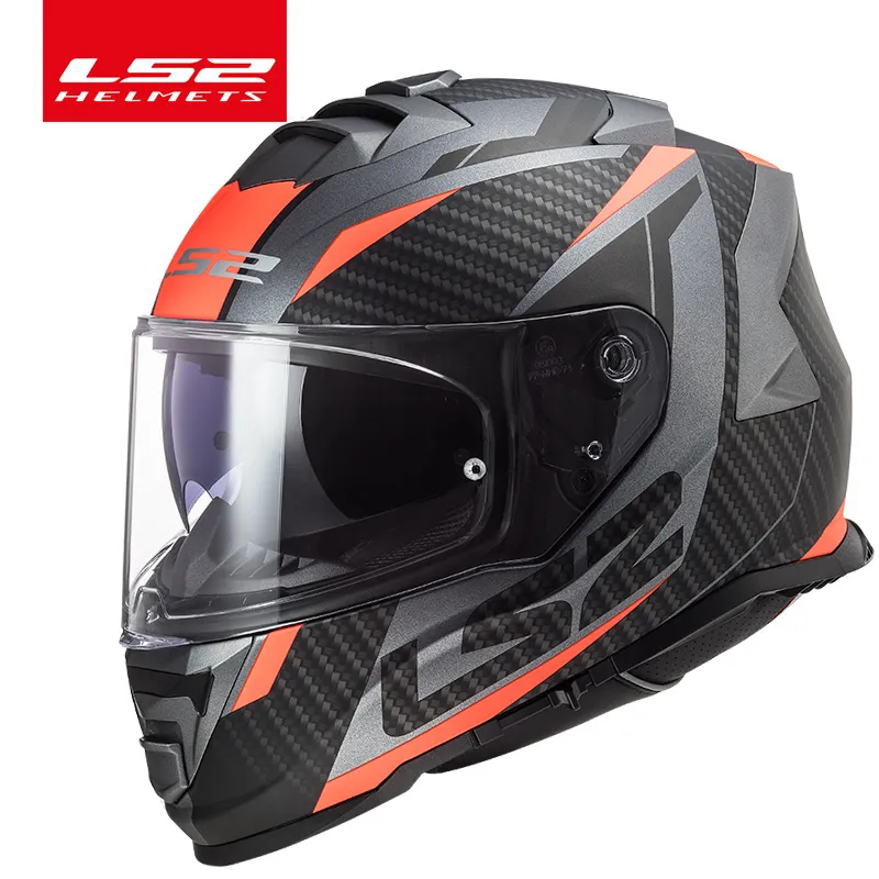 Oryginalny kask motocyklowy LS2 FF800 LS2 Burza Pełna kask Kaciga Casco Moto Capacete z mgłowym systemem