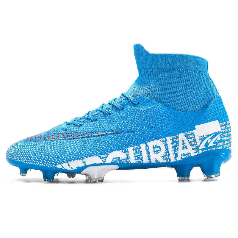 Men Football Boots Breathable Professional Soccer Shoes Playing Field Tf/fg Cleats Adult Kids Sneakers Selling in 2021