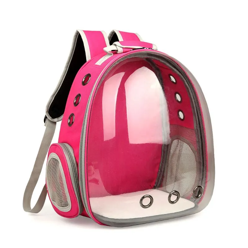 Zaini trasparenti traspiranti per gatti Pet Cats Puppy Travel Space Zaino colore Bag269A