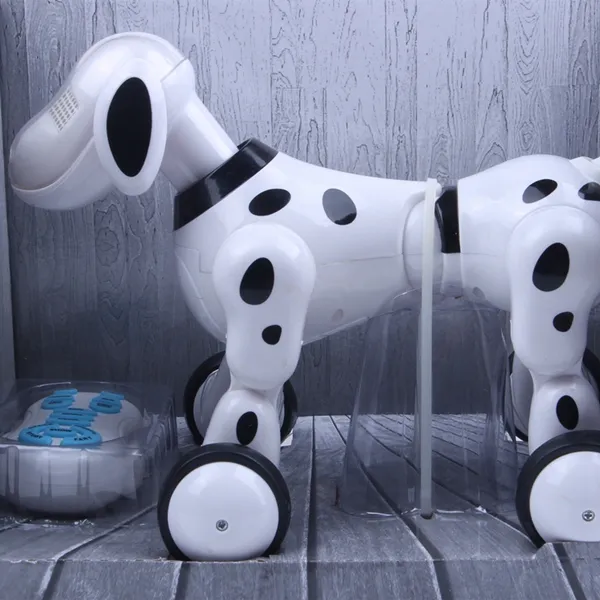 Chien robot intelligent Wang Xing chien électrique éducation précoce jouets éducatifs pour enfants (blanc)