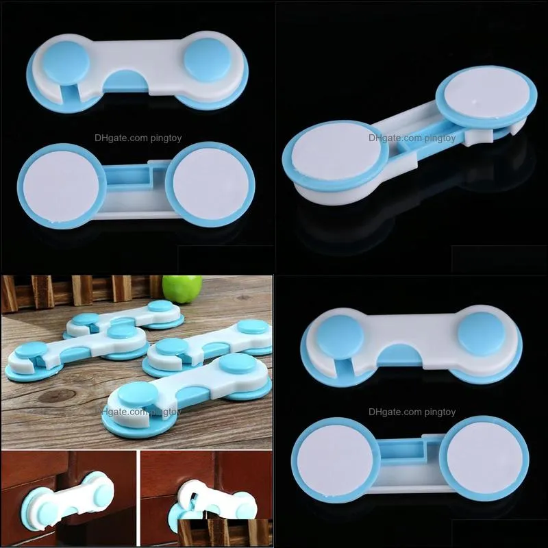 6pcs/10pcs/20pcs Door Drawers Wardrobe Todder Baby Safety Plastic Lock Blue Kids Security Protection Products for Children