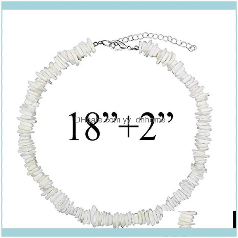 Fashion White Shell Irregular Gravel Chips Beads Choker Necklace For Women Party Wedding Gifts Summer Jewelry Collar Chokers