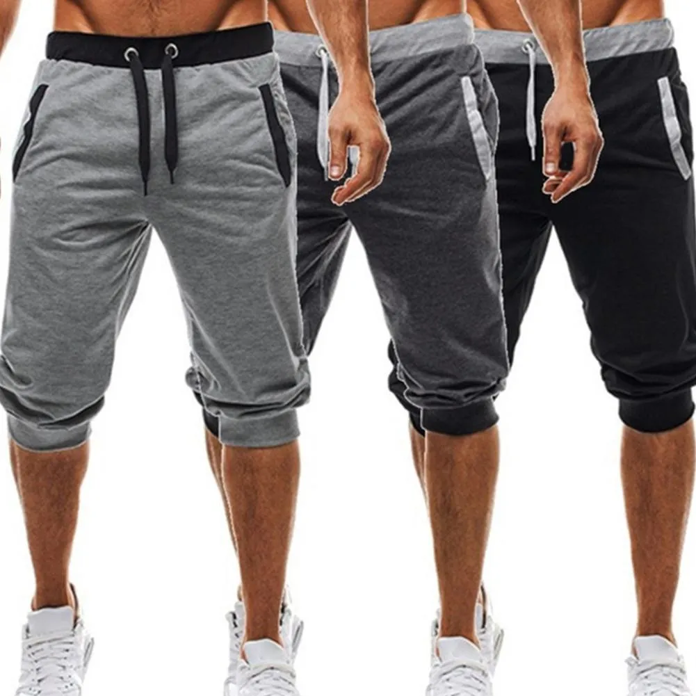 Hommes été sarouel pantalons Shorts Sport pantalons de survêtement cordon survêtement pantalons Shorts décontracté és C0222