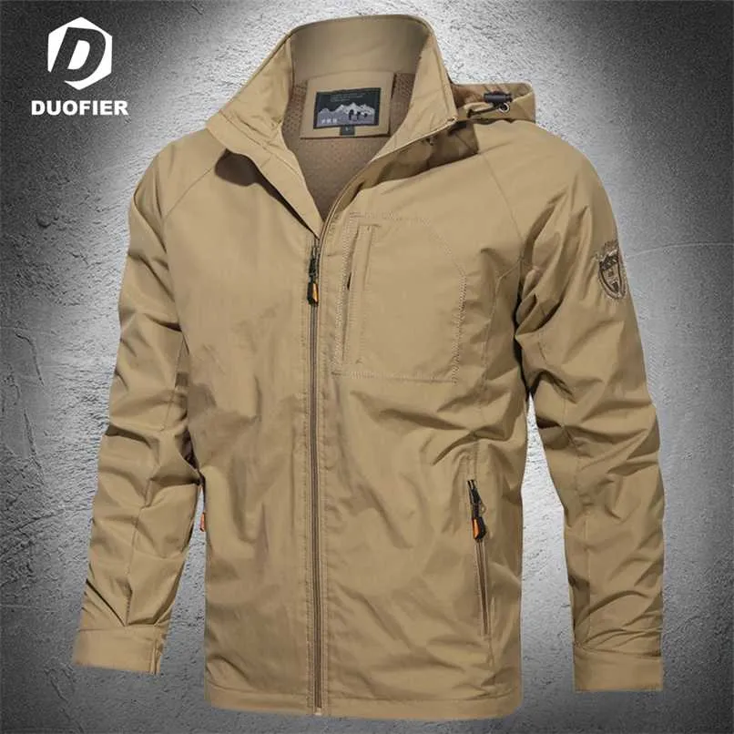 Men Outdoor Waterproof Jacket Windbreaker Coat Hiking Rain Camping Fishing Tactical Male Clothing Breathable Jackets Plus Size 211105