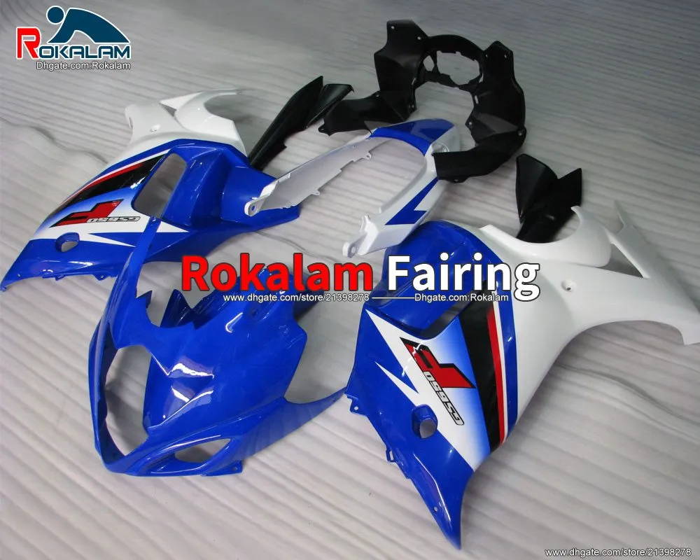 För Suzuki GSX650F GSX650 F GSX 650F 08 09 10 11 12 13 2008-2013 Blue White Fairings Bodywork