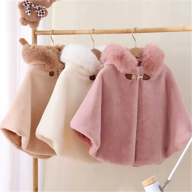 SONARIN Baby Kapuzen-Umhang – Warmer Winterponcho Für Mädchen & Jungen 0-5 Jahre
