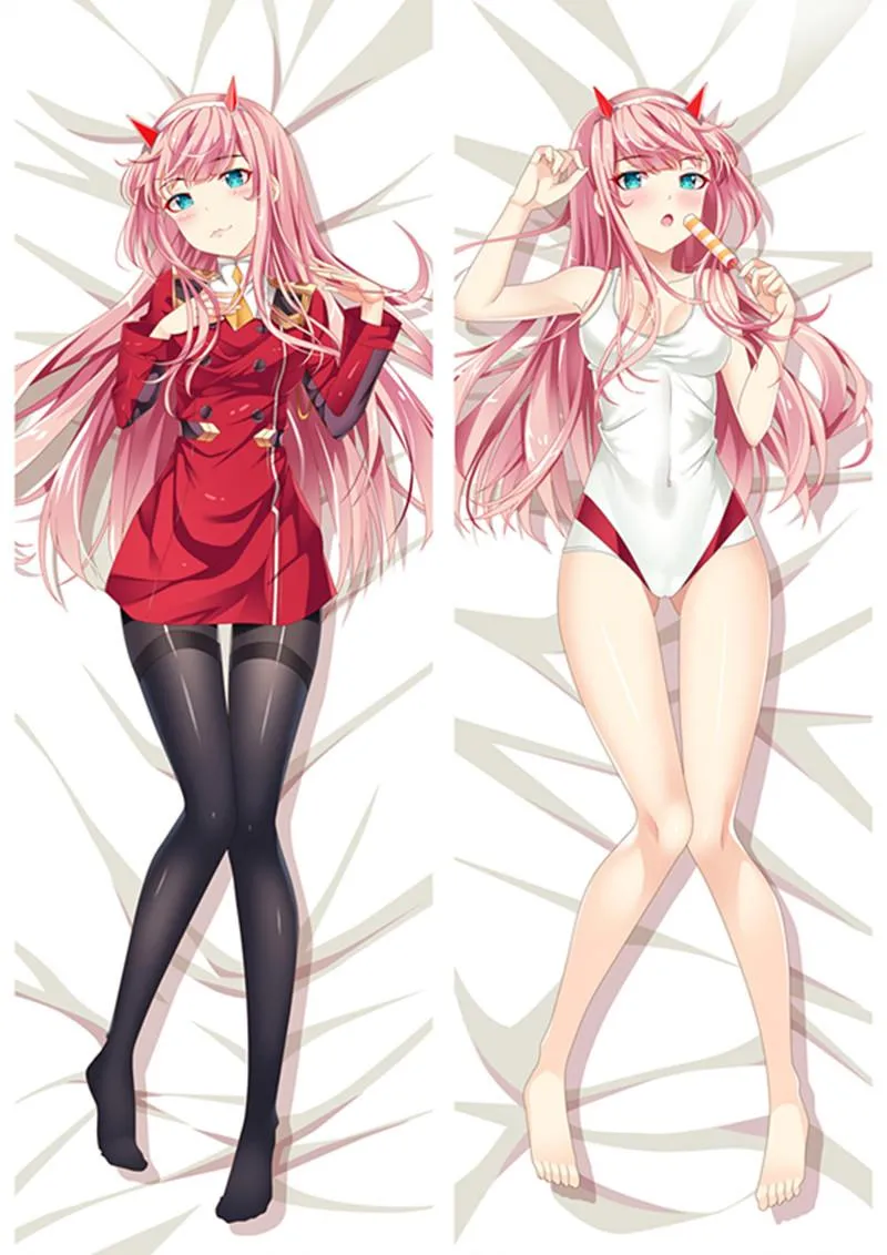 Darling In The Franxx 02 Zero Two Pendant Small Keychains Dakimakura  Cartoon Japanese Anime Mini Body Pillow Pendants