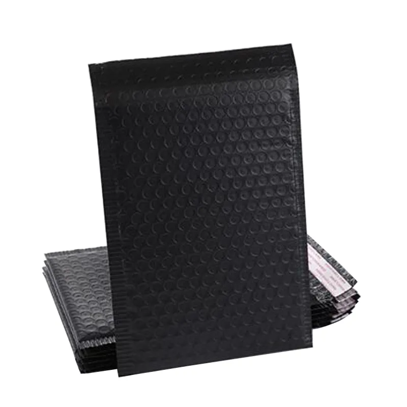 2023 Black Bubble Cushioning Wrap Mailer Matte envelope bag mailers packaging bags for business Lined Poly Self Seal
