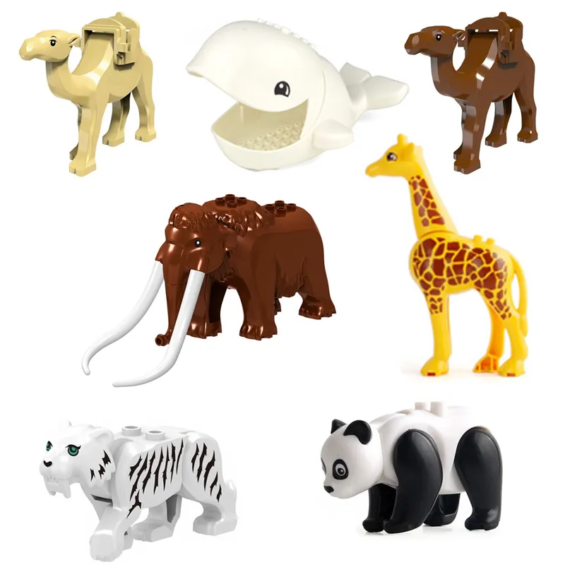 PG1049 1130 Animal Minifigs Building Blocks Brick Camel Mammoth Elephant Mini Figure Toy Gift For Children Kid